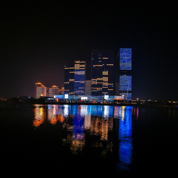 臺州黃巖區(qū)永寧江夜景